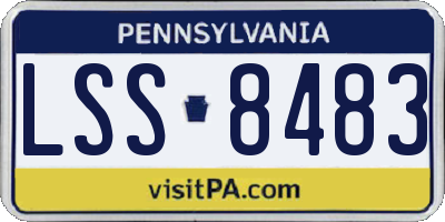 PA license plate LSS8483