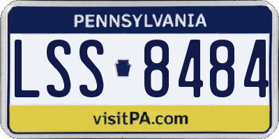 PA license plate LSS8484