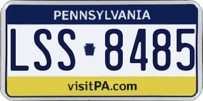 PA license plate LSS8485