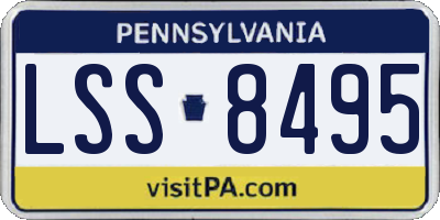 PA license plate LSS8495