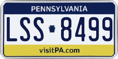 PA license plate LSS8499