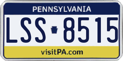 PA license plate LSS8515