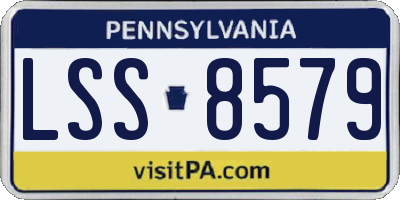 PA license plate LSS8579