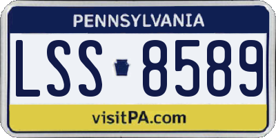 PA license plate LSS8589