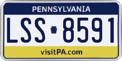 PA license plate LSS8591