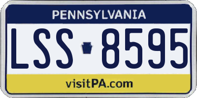 PA license plate LSS8595