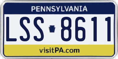 PA license plate LSS8611