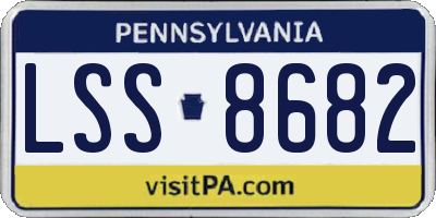 PA license plate LSS8682