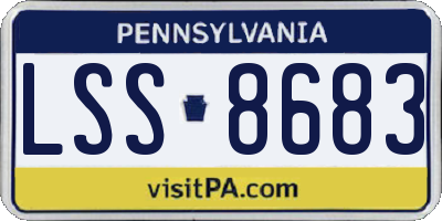 PA license plate LSS8683