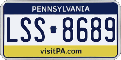 PA license plate LSS8689