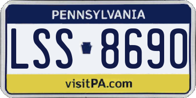 PA license plate LSS8690