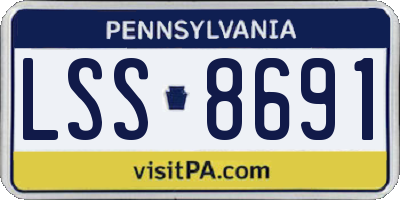 PA license plate LSS8691