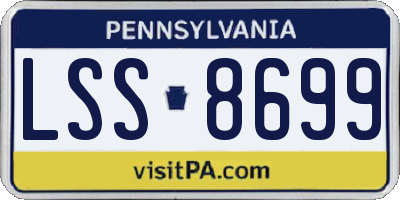 PA license plate LSS8699