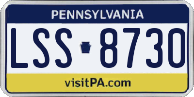 PA license plate LSS8730