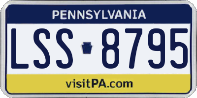 PA license plate LSS8795