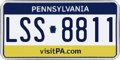 PA license plate LSS8811