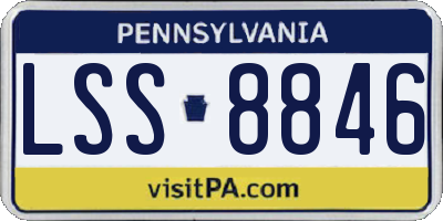 PA license plate LSS8846