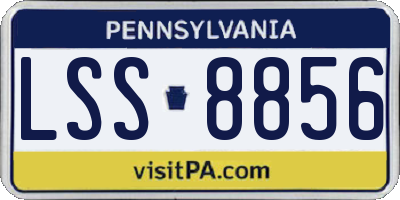 PA license plate LSS8856