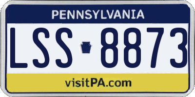 PA license plate LSS8873