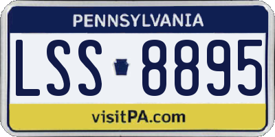 PA license plate LSS8895