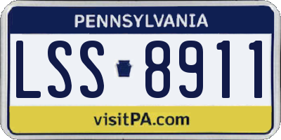 PA license plate LSS8911