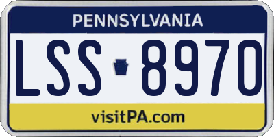 PA license plate LSS8970