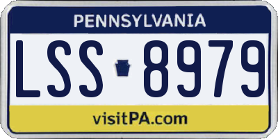 PA license plate LSS8979