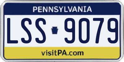 PA license plate LSS9079