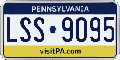 PA license plate LSS9095