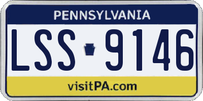 PA license plate LSS9146