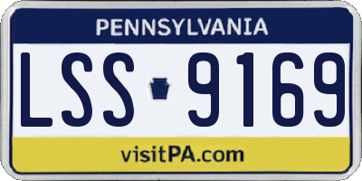 PA license plate LSS9169