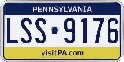 PA license plate LSS9176