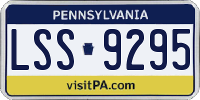 PA license plate LSS9295
