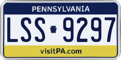PA license plate LSS9297
