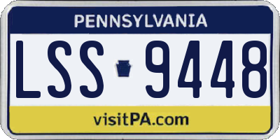 PA license plate LSS9448