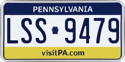 PA license plate LSS9479