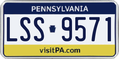 PA license plate LSS9571