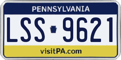 PA license plate LSS9621