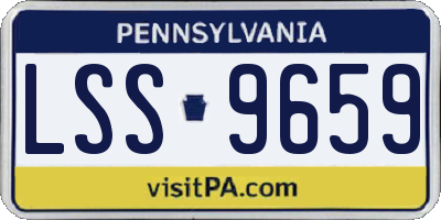 PA license plate LSS9659