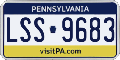 PA license plate LSS9683
