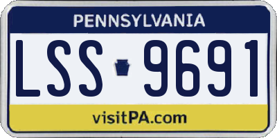 PA license plate LSS9691