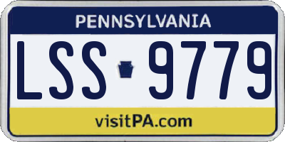 PA license plate LSS9779