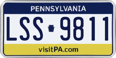 PA license plate LSS9811