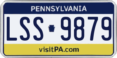 PA license plate LSS9879