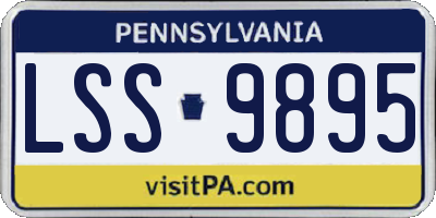 PA license plate LSS9895
