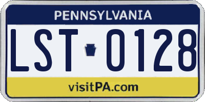 PA license plate LST0128