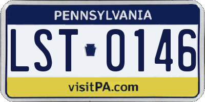 PA license plate LST0146