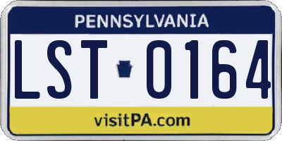 PA license plate LST0164