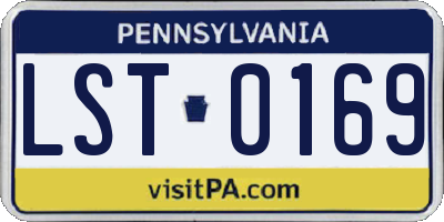 PA license plate LST0169