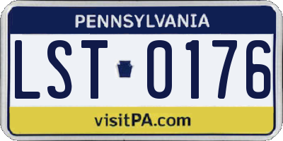 PA license plate LST0176